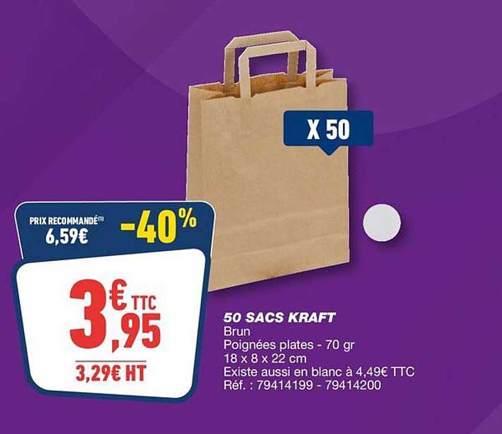 50 SACS KRAFT