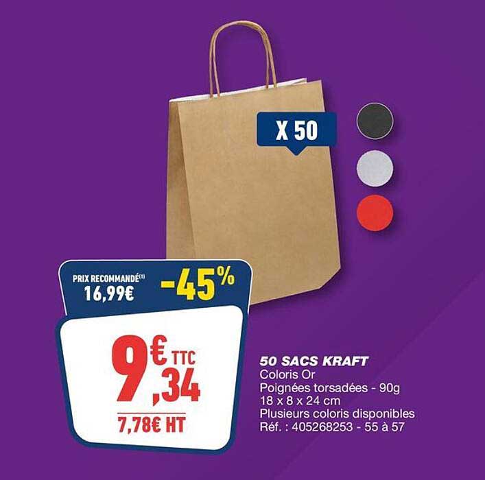 50 SACS KRAFT