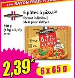 6 pâtes à pizza(a)