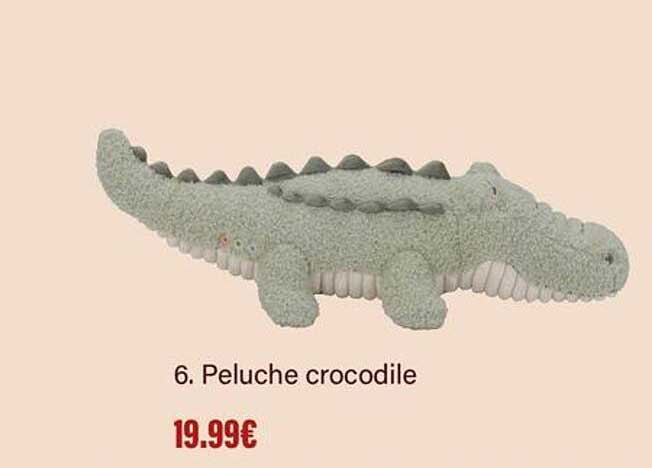 6. Peluche crocodile