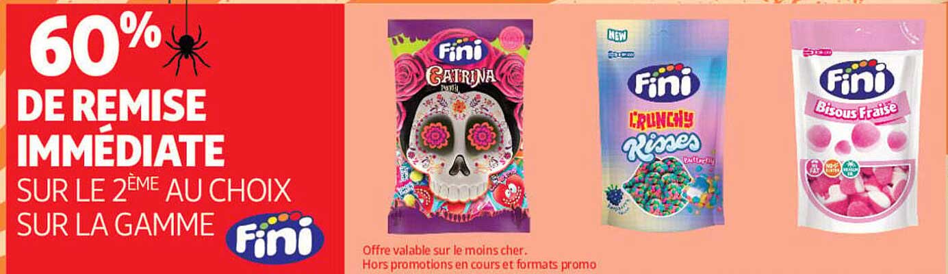 60% DE REMISE IMMEDIATE SUR LE 2EME AU CHOIX SUR LA GAMME Fini