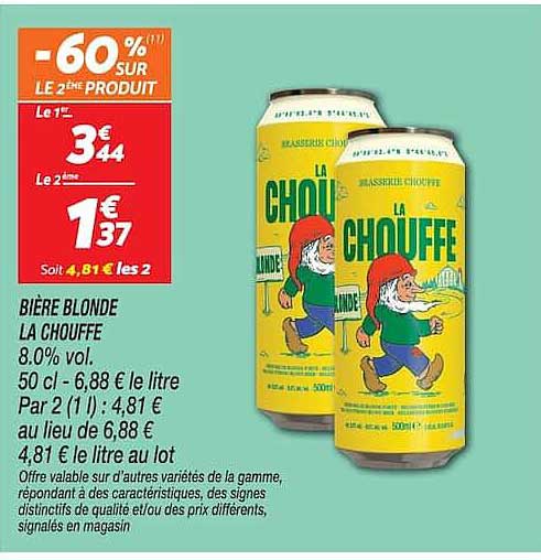 -60% SUR LE 2ÈME PRODUIT