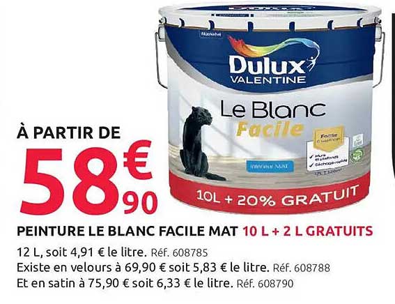 À PARTIR DE 58€90