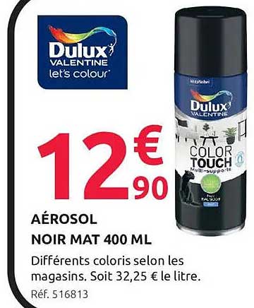 AÉROSOL NOIR MAT 400 ML