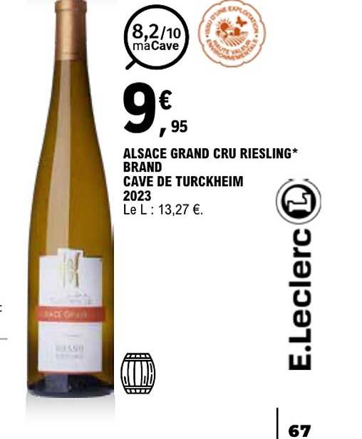 ALSACE GRAND CRU RIESLING* BRAND CAVE DE TURCKHEIM 2023
