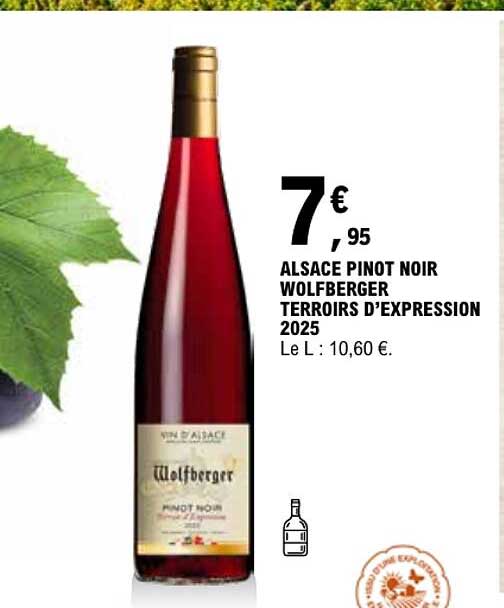 ALSACE PINOT NOIR WOLFBERGER TERROIRS D’EXPRESSION 2025