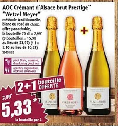 AOC Crémant d'Alsace brut Prestige "Wetzel Meyer"