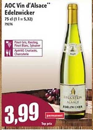 AOC Vin d'Alsace Edelzwicker