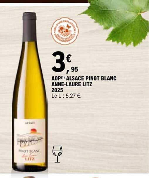 AOP ALSACE PINOT BLANC ANNE-LAURE LITZ 2025