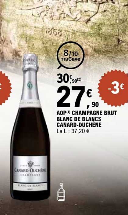 AOP CHAMPAGNE BRUT BLANC DE BLANCS CANARD-DUCHÊNE