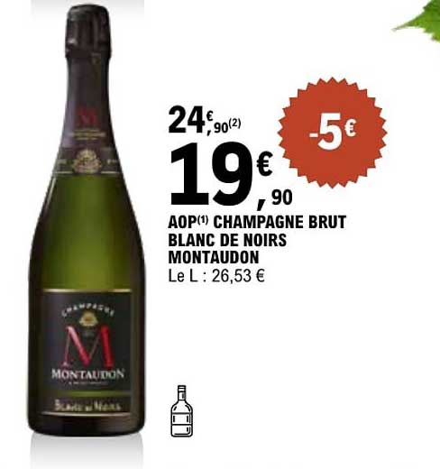 AOP CHAMPAGNE BRUT BLANC DE NOIRS MONTAUDON