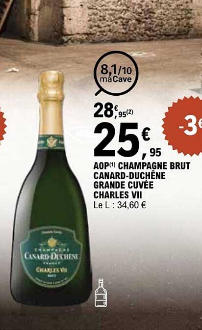AOP CHAMPAGNE BRUT CANARD-DUCHENE GRANDE CUVÉE CHARLES VII
