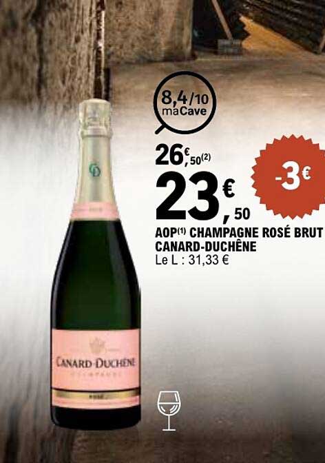 AOP CHAMPAGNE ROSÉ BRUT CANARD-DUCHÊNE