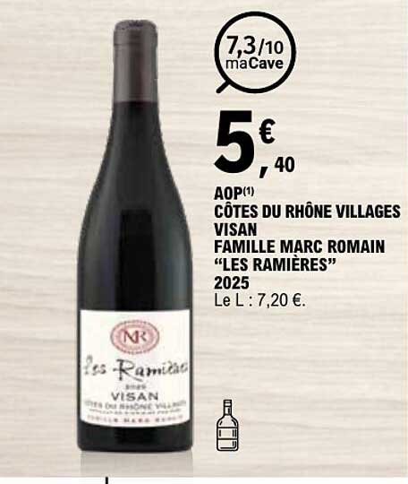 AOP Côtes du Rhône Villages Visan Famille Marc Romain “Les Ramières” 2025