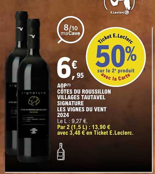 AOP CÔTES DU ROUSSILLON VILLAGES TAUTAVEL SIGNATURE LES VIGNES DU VENT 2024
