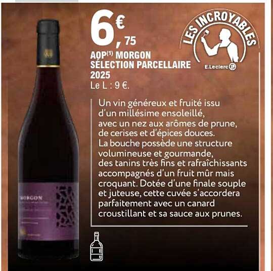 AOP MORGON SÉLECTION PARCELLAIRE 2025