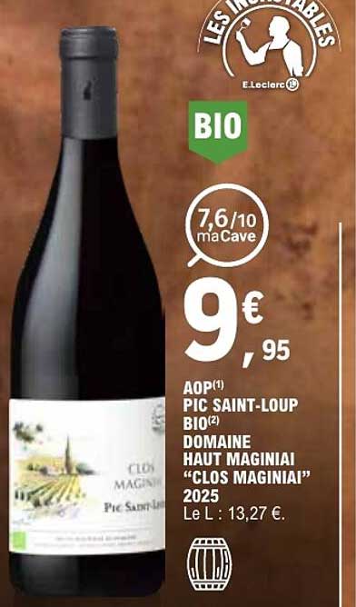 AOP PIC SAINT-LOUP BIO DOMAINE HAUT MAGINIAI “CLOS MAGINIAI” 2025