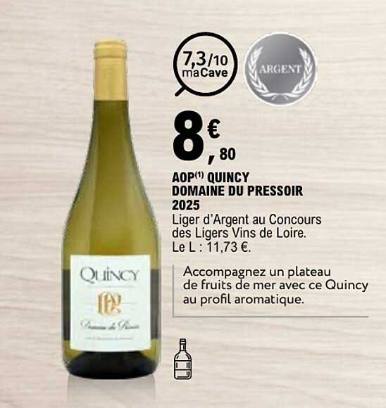 AOP QUINCY DOMAINE DU PRESSOIR 2025