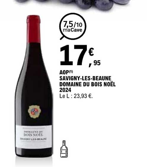 AOP SAVIGNY-LES-BEAUNE DOMAINE DU BOIS NOËL 2024