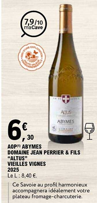 AOP(1) ABYMES DOMAINE JEAN PERRIER & FILS “ALTUS” VIEILLES VIGNES 2025