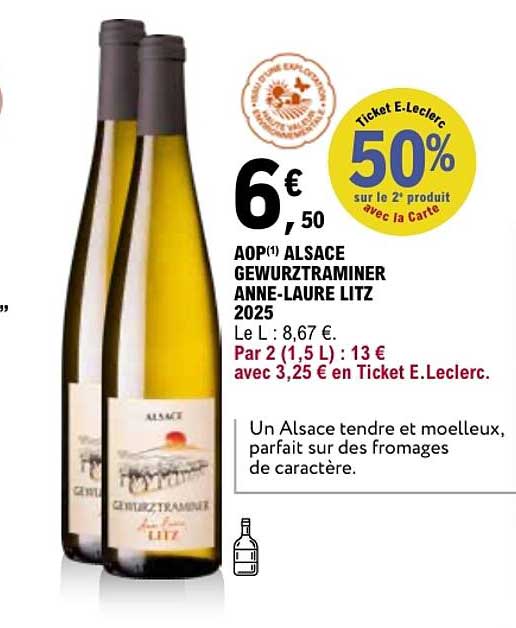 AOP(1) ALSACE GEWURZTRAMINER ANNE-LAURE LITZ 2025