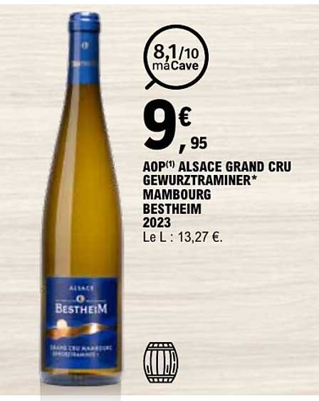 AOP(1) ALSACE GRAND CRU GEWURZTRAMINER* MAMBOURG BESTHEIM 2023