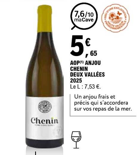 AOP(1) ANJOU CHENIN DEUX VALLÉES 2025