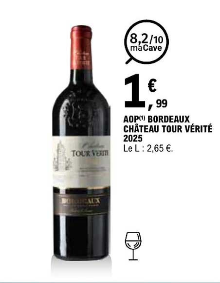 AOP(1) BORDEAUX CHATEAU TOUR VERITE 2025