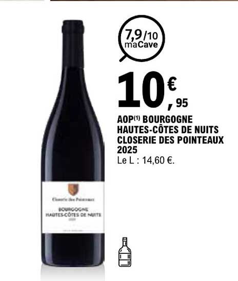 AOP(1) BOURGOGNE HAUTES-CÔTES DE NUITS CLOSERIE DES POINTEAUX 2025