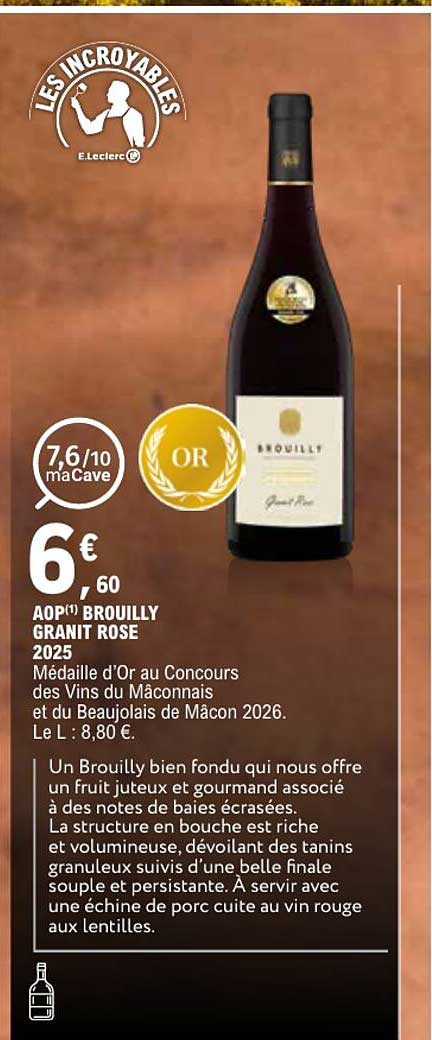 AOP(1) BROUILLY GRANIT ROSE 2025