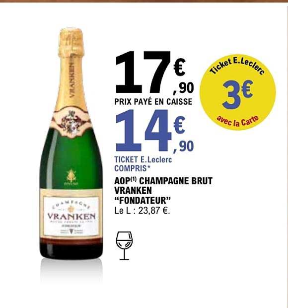 AOP(1) CHAMPAGNE BRUT VRANKEN “FONDATEUR”