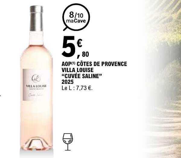 AOP(1) CÔTES DE PROVENCE VILLA LOUISE “CUVÉE SALINE” 2025