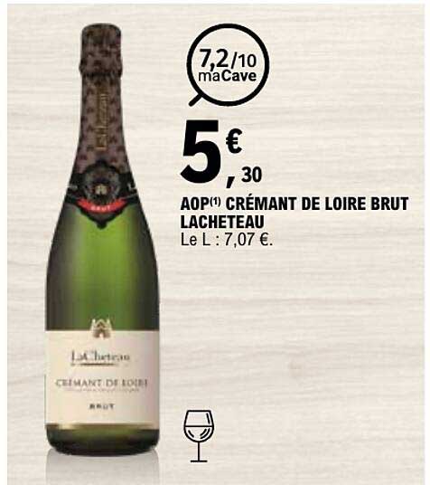 AOP(1) CRÉMANT DE LOIRE BRUT LACHETEAU