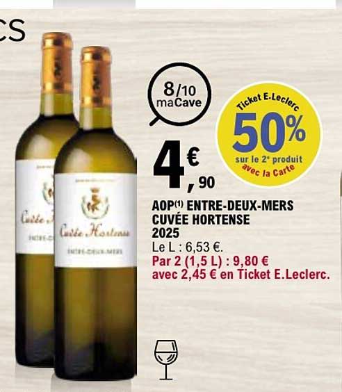 AOP(1) ENTRE-DEUX-MERS CUVÉE HORTENSE 2025