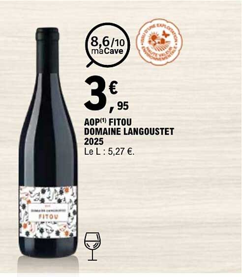 AOP(1) FITOU DOMAINE LANGOUSTET 2025