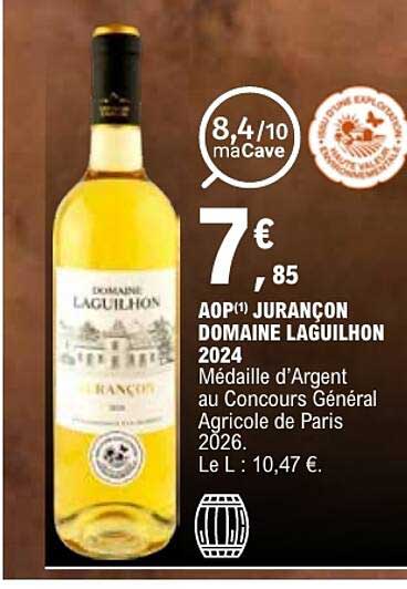 AOP(1) JURANCON DOMAINE LAGUILHON 2024