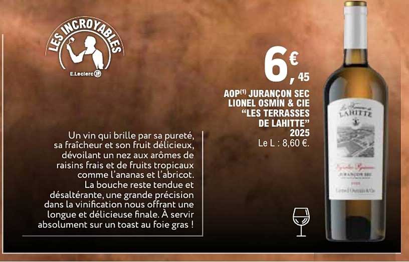 AOP(1) JURANCON SEC LIONEL OSMIN & CIE “LES TERRASSES DE LAHITTE” 2025