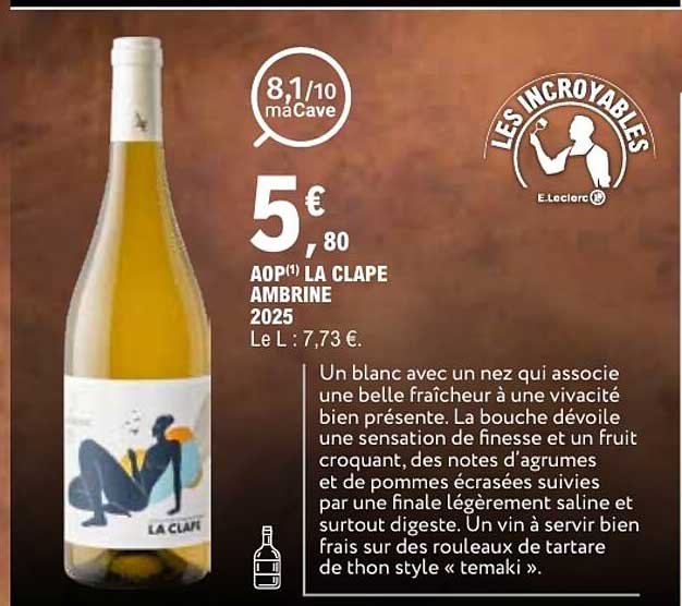 AOP(1) LA CLAPE AMBRINE 2025