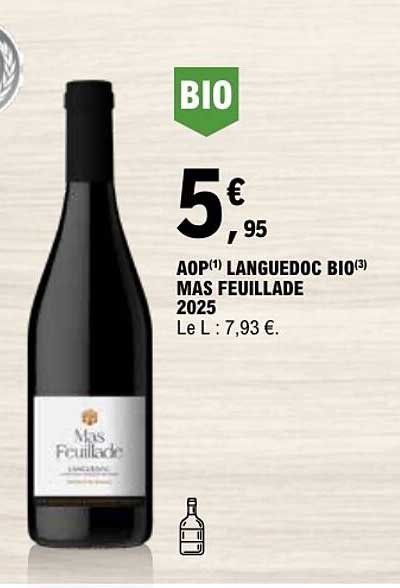 AOP(1) LANGUEDOC BIO(3) MAS FEUILLADE 2025