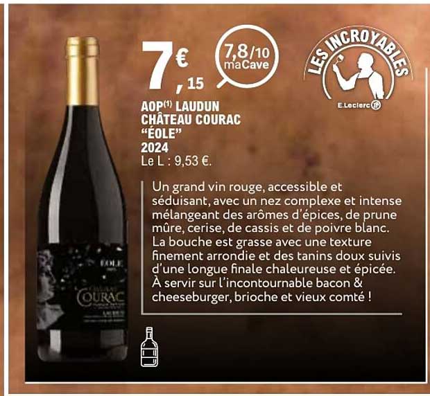 AOP(1) LAUDUN CHÂTEAU COURAC “ÉOLE” 2024
