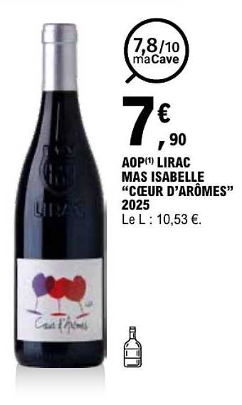 AOP(1) LIRAC MAS ISABELLE “CŒUR D’ARÔMES” 2025