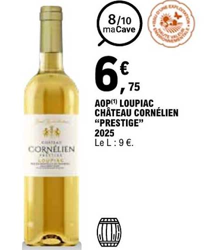 AOP(1) LOUPIAC CHÂTEAU CORNÉLIEN “PRESTIGE” 2025