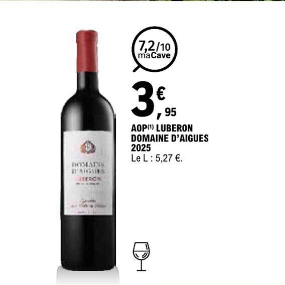 AOP(1) LUBERON DOMAINE D’AIGUES 2025