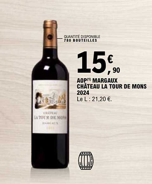 AOP(1) MARGAUX CHÂTEAU LA TOUR DE MONS 2024