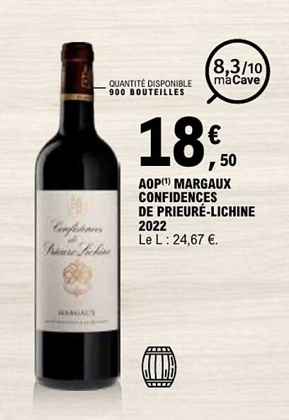 AOP(1) MARGAUX CONFIDENCES DE PRIEURÉ-LICHINE 2022