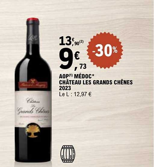 AOP(1) MÉDOC* CHÂTEAU LES GRANDS CHÊNES 2023