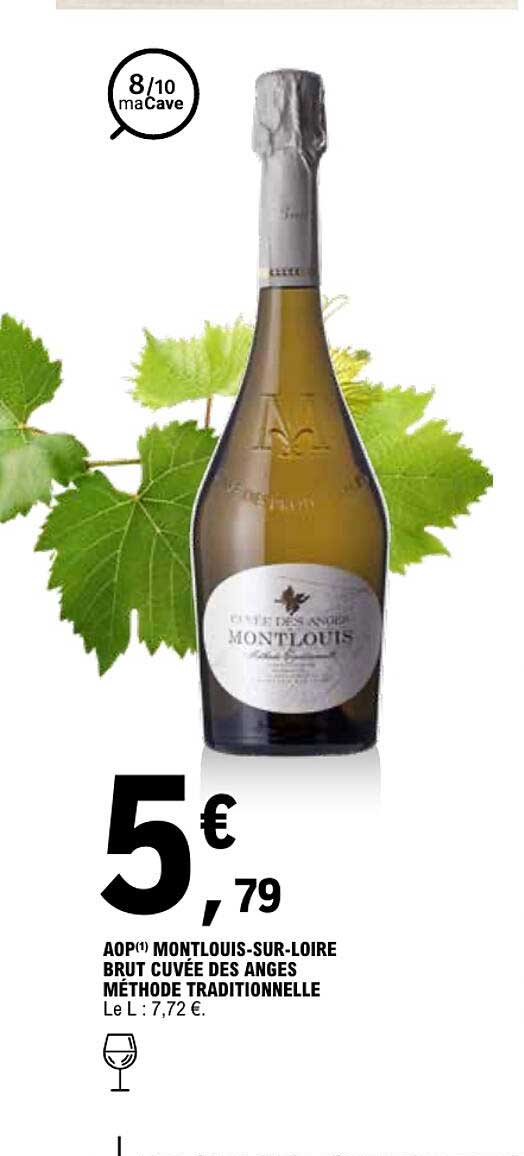 AOP(1) MONTLOUIS-SUR-LOIRE BRUT CUVÉE DES ANGES MÉTHODE TRADITIONNELLE