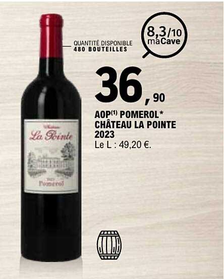 AOP(1) Pomerol* Château La Pointe 2023