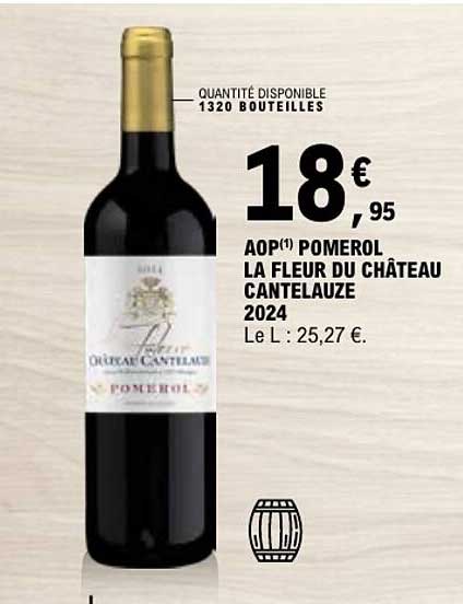 AOP(1) Pomerol La Fleur du Château Cantelauze 2024
