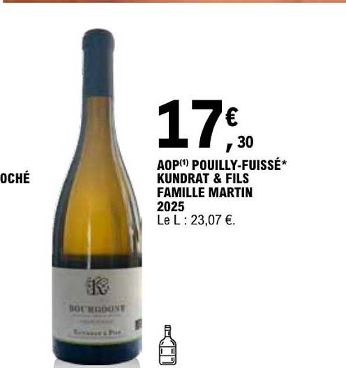 AOP(1) POUILLY-FUISSÉ* KUNDRAT & FILS FAMILLE MARTIN 2025